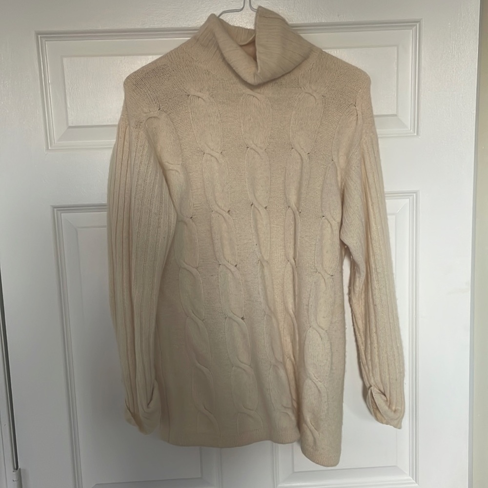 Allison Blair Lambs Wool- Angora Rabbit Hair Turtle Neck Sweater